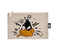 ARDITEX, Daffy Duck Borsa Da Toilette, Astuccio da Toilette per Trucco, Beauty Case per Bambini in Tessuto con Cerniera, ideale per organizzare Cosmetici o Piccoli Oggetti, Cotone Resistente,22,5x16cm