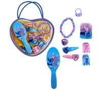 ARDITEX, Disney Stitch Beauty Set, Accessori per Capelli Stitch, Mollete Capelli Bambina, Elastici in Tessuto, e Molto Altro Ancora, Ideale per sorprendere i Tuoi Bambini, Design Originale, 11 Pz