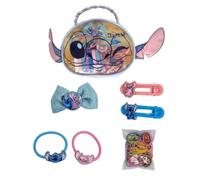 ARDITEX, Disney Stitch Beauty Set, Accessori per Capelli Stitch, Mollete Capelli Bambina, Elastici in Tessuto, e Molto Altro Ancora, Ideale per sorprendere i Tuoi Bambini, Design Originale, 14 Pz