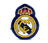 ARDITEX, Gadget Real Madrid, Cuscino Decorativo Real Madrid Bambino e Adulto, Cuscino con Stemma Ricamo 100% Polyester, 21X28X4CM, Prodotto Ufficialmente con Autorizzazione Real Madrid