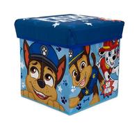 ARDITEX - La Squadra dei Puccioli folding cube for children with padded lid and seat feature - Official Paw Patrol License - 30x30x30 cm - Storage box in durable and colorful fabric