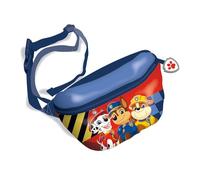 ARDITEX Marsupio Paw Patrol 27 x 11 x 6,5 cm - Realizzato in poliestere con chiusura a zip e cintura regolabile, colore blu e rosso, Pattuglia canina