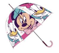 ARDITEX Ombrello per bambini, trasparente, Minnie Mouse, EVA, 67 cm, a forma di bolla, apertura manuale, 8 pannelli