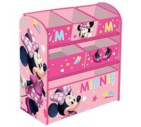 Arditex per Minnie Scaffale Portagiochi con Contenitori in Tessuto Cameretta Bambine