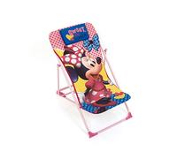 ARDITEX - Poltrona da giardino/spiaggia regolabile e pieghevole, per bambini, con licenza Minnie, in metallo e tessuto, dimensioni: 43 x 66 x 61 cm, 61 x 43 x 66 cm