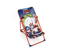 ARDITEX Poltrona da Giardino/Spiaggia Regolabile e Pieghevole per Bambini sotto Licenza Avengers in Metallo e Tessuto Dimensioni: 43 x 66 x 61 cm, Multicolore, 61 x 43 x 66 cm