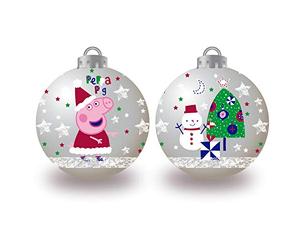 ARDITEX PP14020 Pack de 10 Bolas árbol de Navidad diámetro 6cm. de EONE-Peppa Pig