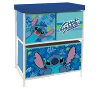 ARDITEX WD16145 - Scaffale con 3 contenitori in tessuto, 53 x 30 x 60 cm, Disney-Lilo & Stitch