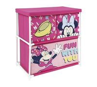 ARDITEX WD14426 Scaffale con 3 contenitori tessili da 53 x 30 x 60 cm di Disney-Minnie