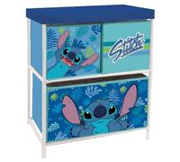 ARDITEX WD16145 - Scaffale con 3 contenitori in tessuto, 53 x 30 x 60 cm, Disney-Lilo & Stitch