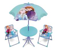 ARDITEX WD16133 Set da tavolo (50 x 50 x 48 cm), 2 sedie (38 x 32 x 53 cm) e ombrellone (diametro 110 cm) di Disney-Frozen