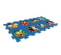 ARDITEX - Set di tappeti a forma di puzzle, realizzato in schiuma Disney Mickey e Amici - 111 x 57 cm - Colore blu