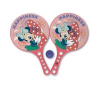 Arditex Set Racchettoni da Spiaggia Disney Minnie Mouse per Bambini, 2 Racchette Beach Tennis con Pallina, Gioco Mare all’Aperto in Plastica PP, Ideale per Spiaggia e Giardino, 21,5x35 cm