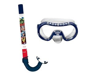 ARDITEX Set snorkeling per bambini con maschera e boccaglio Avengers Marvel - Maschera regolabile 14x20,5x11 cm, tubo 33 cm, dai 3 anni, ideale per mare piscina e vacanze
