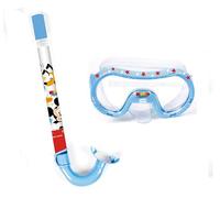 ARDITEX Set snorkeling per bambini con maschera e boccaglio Topolino Disney - Maschera regolabile 14x20,5x11 cm, tubo 33 cm, dai 3 anni, ideale per mare piscina e vacanze
