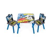 ARDITEX Set da tavolo (50 x 50 x 44 cm) e 2 sedie (26,5 x 26,5 x 50 cm) in legno di Batman