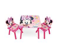 Minnie Tavolino e 2 Seggioline in Legno Disney per Bambine