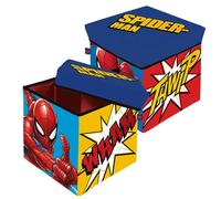 Pouf Sedile Porta Oggetti in Tessuto Spiderman