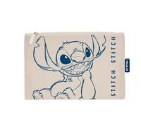 ARDITEX, Stitch Borsa Da Toilette, Astuccio da Toilette per Trucco, Beauty Case per Bambini in Tessuto con Cerniera, ideale per organizzare Cosmetici o Piccoli Oggetti, Cotone Resistente, 22,5 x 16 cm