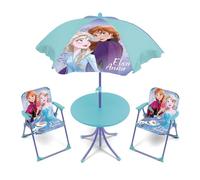 ARDITEX WD16133 Set da tavolo (50 x 50 x 48 cm), 2 sedie (38 x 32 x 53 cm) e ombrellone (diametro 110 cm) di Disney-Frozen