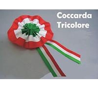 ARDITO MICHELE COCCARDA Tricolore Artigianale in Tessuto 10 x 5 cm