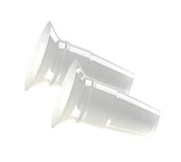 ARDO Inserti flangiati per allattamento al seno, 2 x 22 mm, trasparenti per un maggiore comfort durante il pompaggio e l'estrazione del latte. Utilizzare con tiralatte ARDO Alyssa, Calypso e Amaryll.