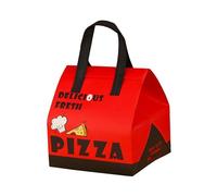 Ardorion 50 sacchetti termici per pizza da 6 a 12 pollici, impermeabili, resistenti all'olio, in tessuto non tessuto e pellicola di alluminio, riutilizzabili, per pizza, torte, bevande, grigliate, a