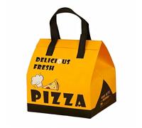 Ardorion 50 sacchetti termici per pizza da 6 a 12 pollici, impermeabili, resistenti all'olio, in tessuto non tessuto e pellicola di alluminio, riutilizzabili, per pizza, torte, bevande, grigliate, b