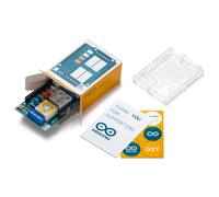 Arduino 4 Relays Shield [A000110] - Scheda di espansione con 4 relè, ideale per controllare dispositivi elettrici, PLC e progetti di automazione con Arduino IDE.