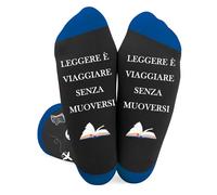 Ardusnpe Regali Originali Per Chi Ama Leggere Regali per Amanti della Lettura Calzini Regalo Di Compleanno Festa Della Papa Idee Regalo Natale Compleanno San Valentino Laurea per Amanti della Lettura