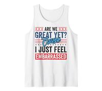 Are We Great Yet Embarrassed Anti Trump Political Funny USA Canotta