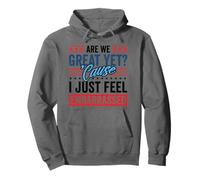 Are We Great Yet Embarrassed Anti Trump Political Funny USA Felpa con Cappuccio