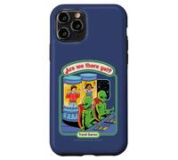 Are We There Yet Alien UFO Retro Vintage Funny Adult Humor Custodia per iPhone 11 Pro