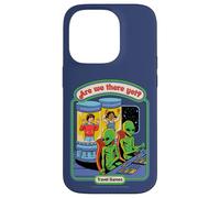 Are We There Yet Alien UFO Retro Vintage Funny Adult Humor Custodia per iPhone 14 Pro
