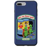 Are We There Yet Alien UFO Retro Vintage Funny Adult Humor Custodia per iPhone 7 Plus/8 Plus