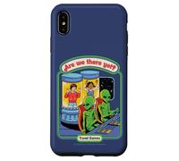 Are We There Yet Alien UFO Retro Vintage Funny Adult Humor Custodia per iPhone XS Max