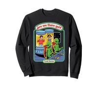 Are We There Yet Alien UFO Retro Vintage Funny Adult Humor Felpa