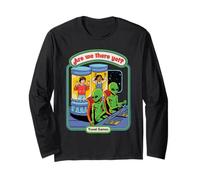 Are We There Yet Alien UFO Retro Vintage Funny Adult Humor Maglia a Manica