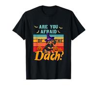 Are You Afraid of The Dach Divertente Bassotto Cane Halloween Maglietta