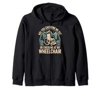 Are You Checking Me out Or Checking At My Wheelchair - Felpa con Cappuccio
