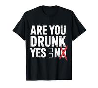 Are You Drunk Yes No Festa di scherzi al Bar Maglietta