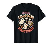 Are You Fall O Ween Directions Funny Ghost Map Halloween Maglietta