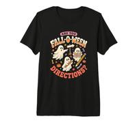 Are You Fall O Ween Directions Funny Ghost Map Halloween Maglietta Premium