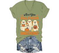 are You Fall-O-Ween Directions Shirt are You Fall O Ween Directions Maglietta per insegnante Halloween Ghost T-Shirt, Verde-v, S