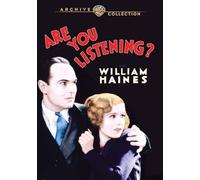 Are You Listening? (DVD) Karen Morley Madge Evans Neil Hamilton Jean Hersholt