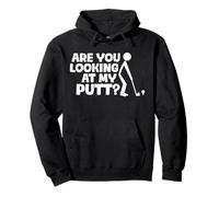 Are You Looking at My Putt? Divertente Golf Golfista Felpa con Cappuccio