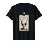 Area 51 Dipendente del Mese Alien Badge Design Maglietta