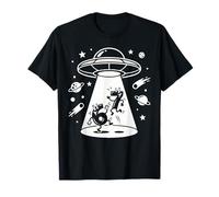 Area 67 Alien UFO Cosmic Cartoon Numeri Sei Sette Retro Maglietta
