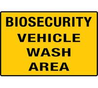 Area di lavaggio del veicolo di Biosecurity 6 x 8 pollici di dissolvenza segni di resistenza per l'ufficio e la casa