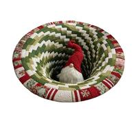 Area Mat - Tappetino natalizio effetto illusioni, tappetino decorativo per le vacanze, funzione di posizionamento stabile, posizionamento stabile, ingresso esterno cortile, patio, casa, accessorio per